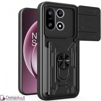 6in1 smūgiams atsparus dėklas su kortelių dėklu - juodas (Oneplus 15) 6in1 smūgiams atsparus dėklas su kortelių dėklu - juodas (Oneplus 15)
